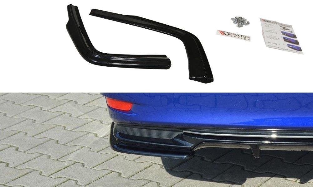Heck Ansatz Flaps Diffusor für Lexus GS Mk4 Facelift H schwarz matt