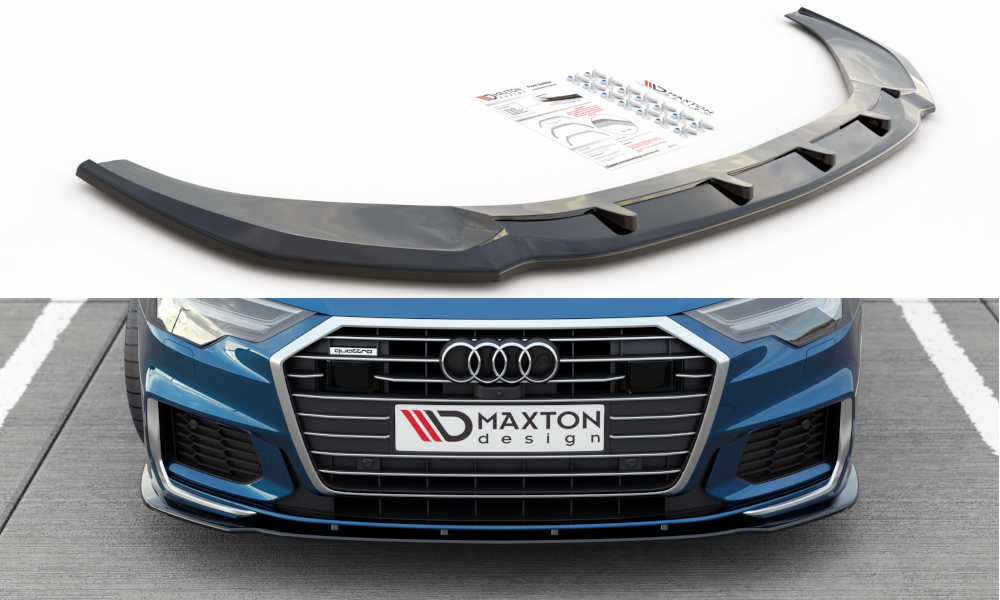 Front Ansatz V.2 für Audi A6 S-Line / S6 C8  schwarz matt