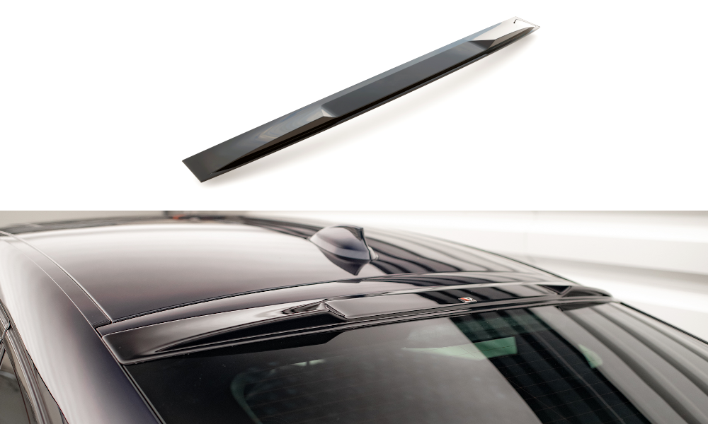 Heckscheiben Spoiler für BMW X6 M-Paket F16 schwarz matt