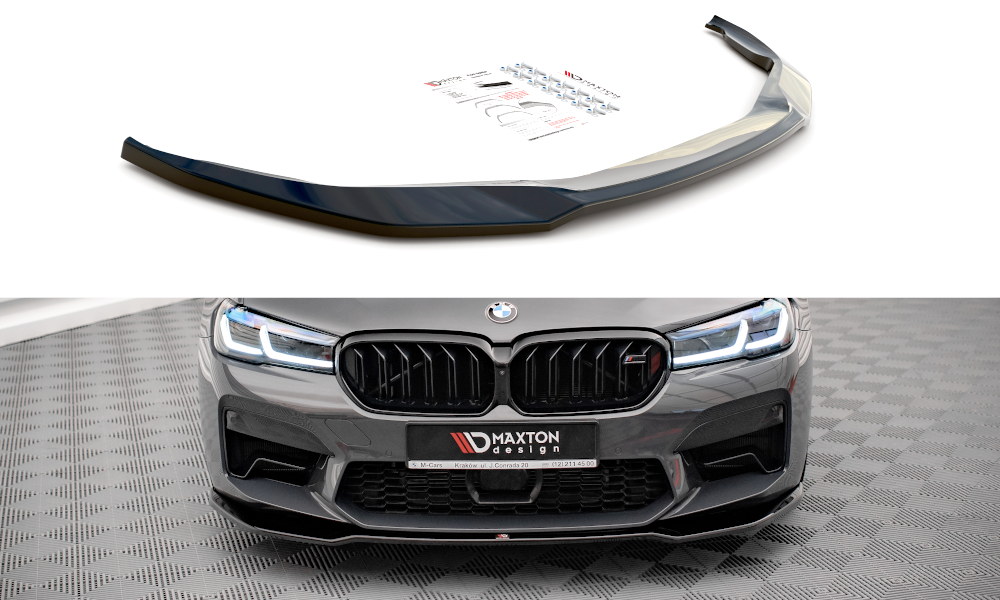 Front Ansatz V.2 für BMW M5 F90 Facelift schwarz Hochglanz