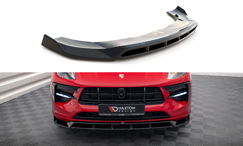 Front Ansatz V.2 für Porsche Macan Mk1 Facelift schwarz matt