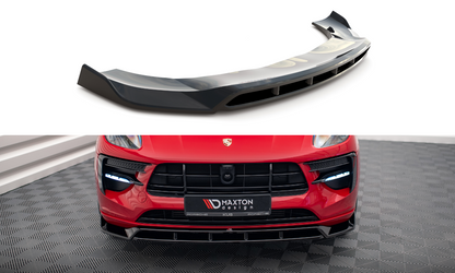 Front Ansatz V.2 für Porsche Macan Mk1 Facelift schwarz Hochglanz