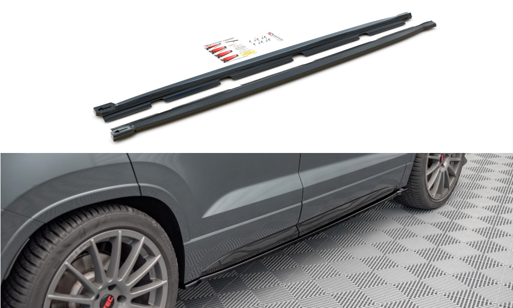 Seitenschweller Ansatz für Cupra Ateca Carbon Look