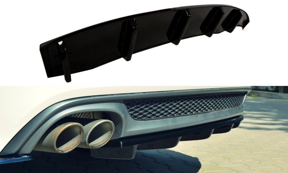 Mittlerer Diffusor Heck Ansatz für A6 C7 S-LINE AVANT Carbon Look
