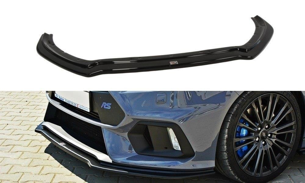 Front Ansatz V.4 für Ford Focus RS Mk3 schwarz Hochglanz