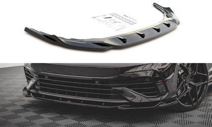 Front Ansatz V.4 für Volkswagen Golf R Mk8 schwarz Hochglanz