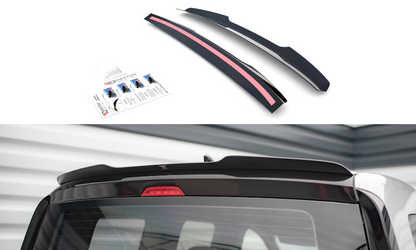 Spoiler CAP für Volkswagen Caddy Mk5 schwarz matt