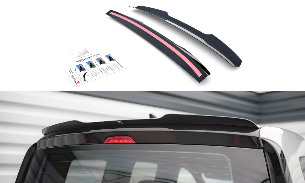 Spoiler CAP für Volkswagen Caddy Mk5 Carbon Look