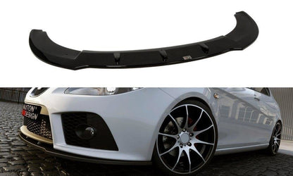 Front Ansatz für SEAT LEON MK2 CUPRA FR (vor Facelift) schwarz Hochglanz