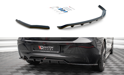 Mittlerer Diffusor Heck Ansatz DTM Look für BMW 1er F20 schwarz matt