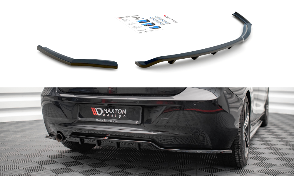 Mittlerer Diffusor Heck Ansatz DTM Look für BMW 1er F20 Carbon Look