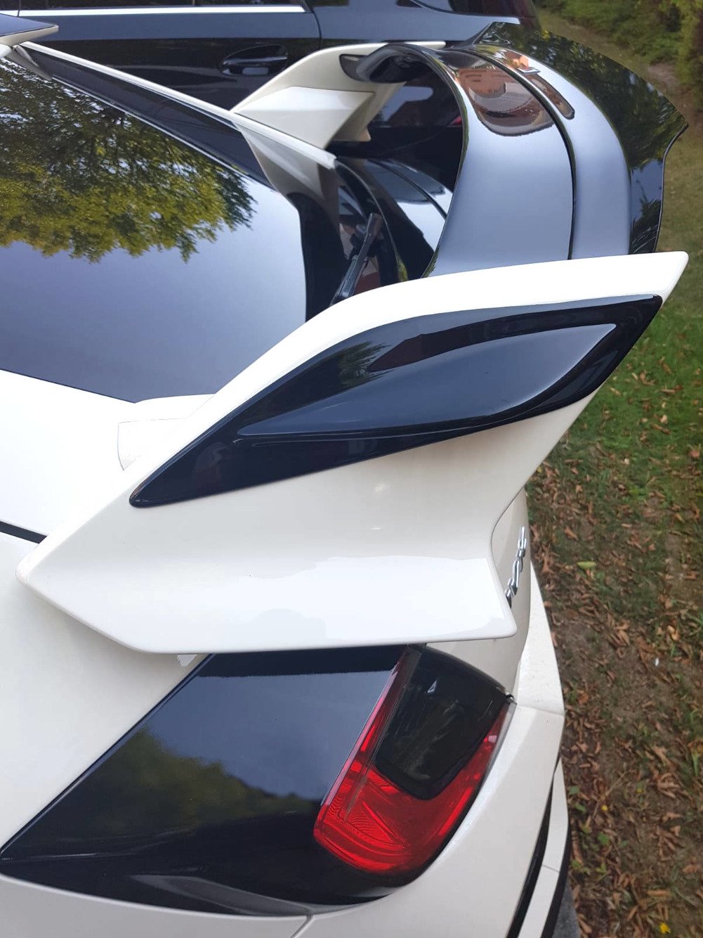 Spoiler Seiten Erweiterung HONDA CIVIC X TYPE R schwarz Hochglanz