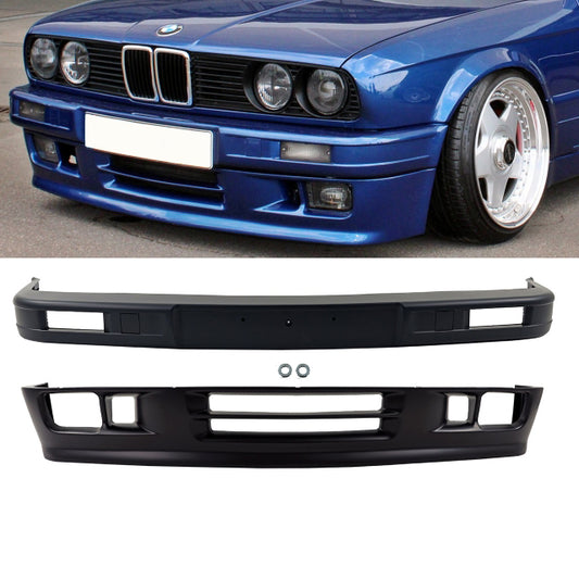 Exklusiv Sport Stoßstange Frontspoiler vorne oben + unten passt für BMW E30 ab 1985-1994 auch M-Technik II