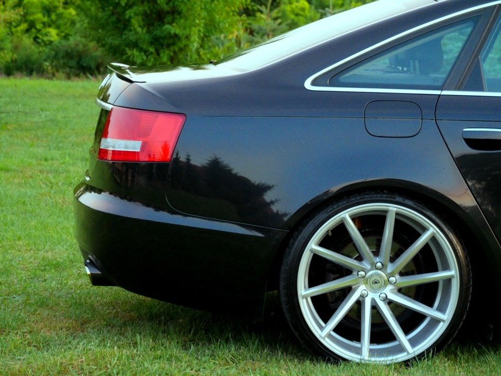 Spoiler CAP für Audi A6 S-line C6 Limousine Carbon Look