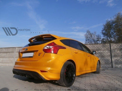 Diffusor Heck Ansatz für Ford Focus ST Mk3 (RS Look) schwarz Hochglanz