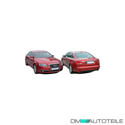 Stoßstange hinten grundiert passt für Audi A6 Limousine (4F2, C6) 04-08 ohne PDC