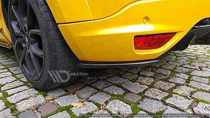 Heck Ansatz Flaps Diffusor für RENAULT MEGANE 3 RS schwarz matt