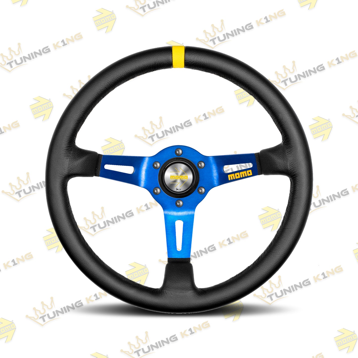 MOMO Lenkrad MOD. 08 350mm Blau Glattleder