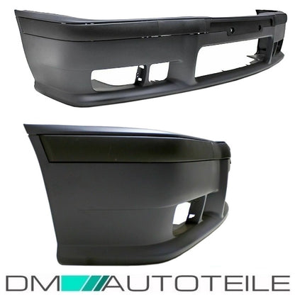 Bodykit Stoßstange + Diffusor + Nebel Black passt für BMW E36 Serie nicht M3 M