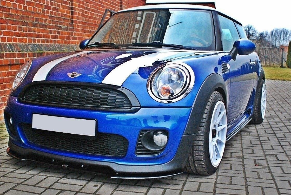 Front Ansatz für MINI COOPER R56 JCW schwarz Hochglanz