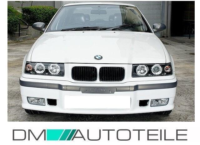 Angel Eyes Scheinwerfer Black passt für E36 alle Modelle Coupe Cabrio 90-99