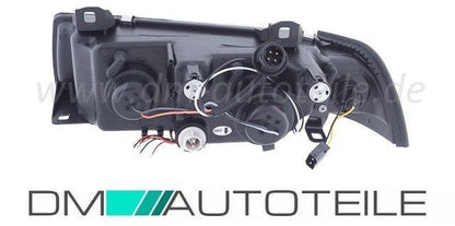 Angel Eyes Scheinwerfer Black passt für E36 alle Modelle Coupe Cabrio 90-99