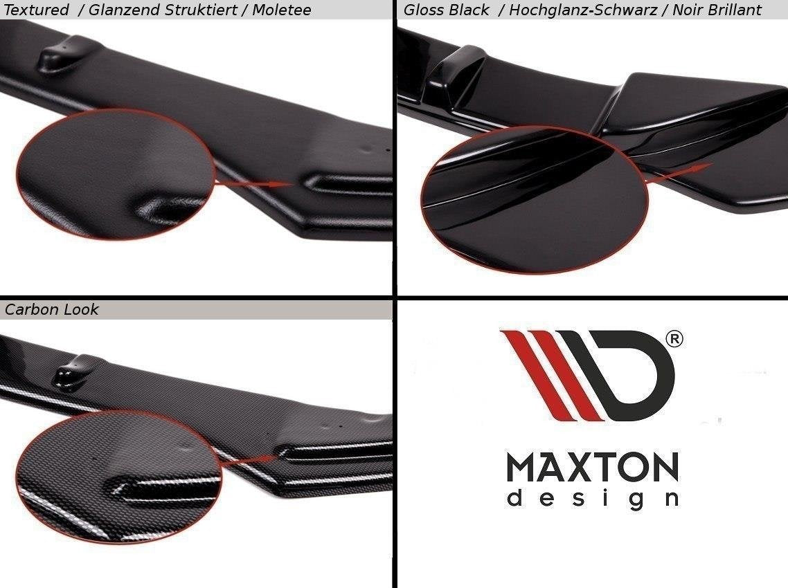 Heck Ansatz Flaps Diffusor für SEAT LEON III CUPRA / FR schwarz Hochglanz