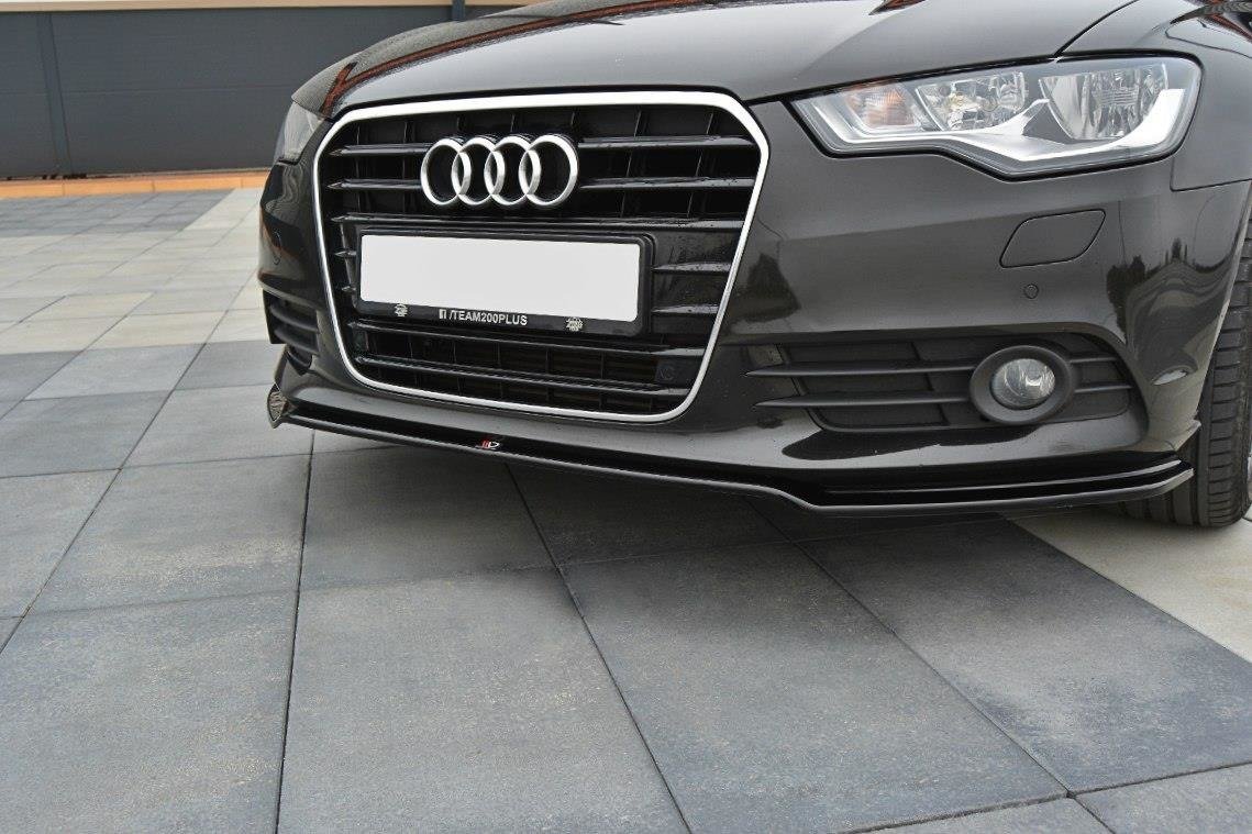 Front Ansatz für Audi A6 C7 schwarz matt