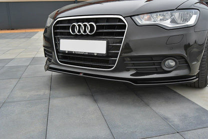 Front Ansatz für Audi A6 C7 schwarz matt
