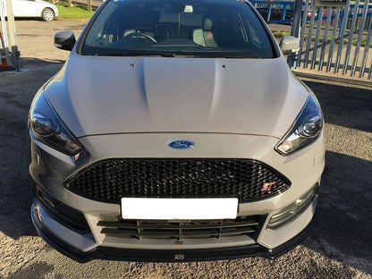 Front Ansatz V.3 für Ford Focus ST Mk3 FL schwarz Hochglanz