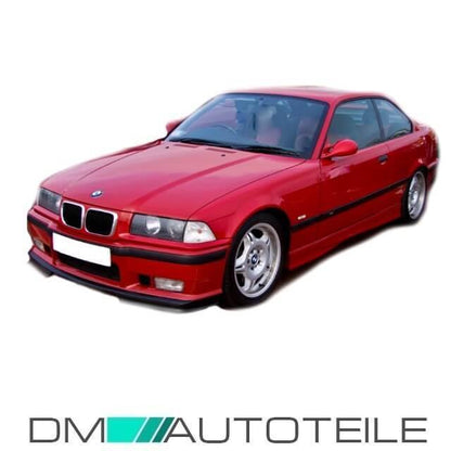 GT Evo Spoiler Ecken SET Schwarz Flaps Spoilerlippe passt für BMW E36 90-99 M3 M