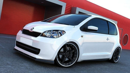 Front Ansatz für SKODA CITIGO schwarz matt