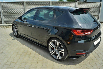 Seitenschweller Ansatz für SEAT LEON III CUPRA / FR schwarz matt