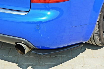 Heck Ansatz Flaps Diffusor für AUDI S4 B6 Avant Carbon Look