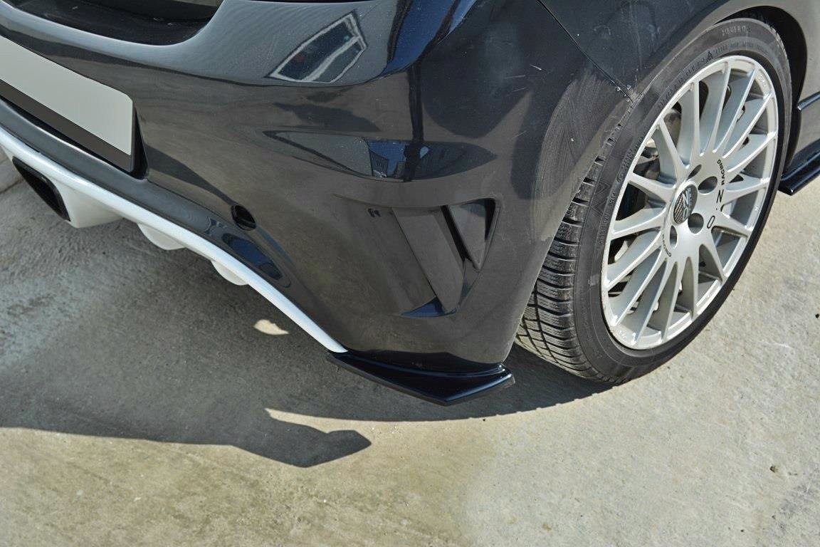 Heck Ansatz Flaps Diffusor für OPEL CORSA D OPC / VXR schwarz matt