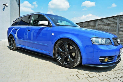 Seitenschweller Ansatz für Audi S4 / A4 / A4 S-Line B6 / B7  schwarz Hochglanz