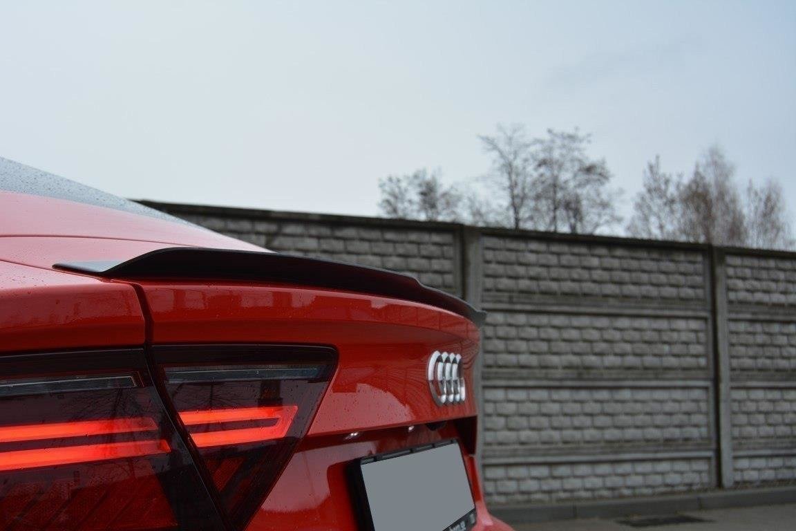 Spoiler CAP für Audi S7 / A7 S-Line C7 / C7 FL schwarz matt