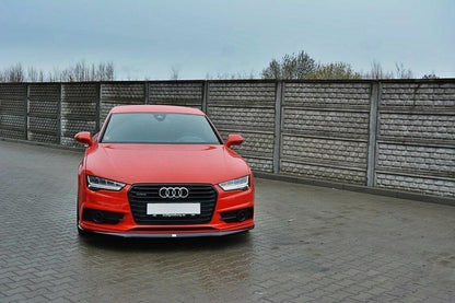 Front Ansatz für Audi S7 / A7 S-Line C7 FL Carbon Look