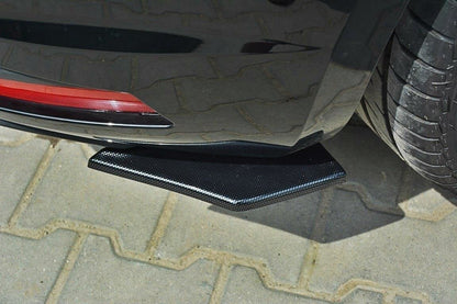 Heck Ansatz Flaps Diffusor für SEAT LEON III CUPRA / FR schwarz Hochglanz
