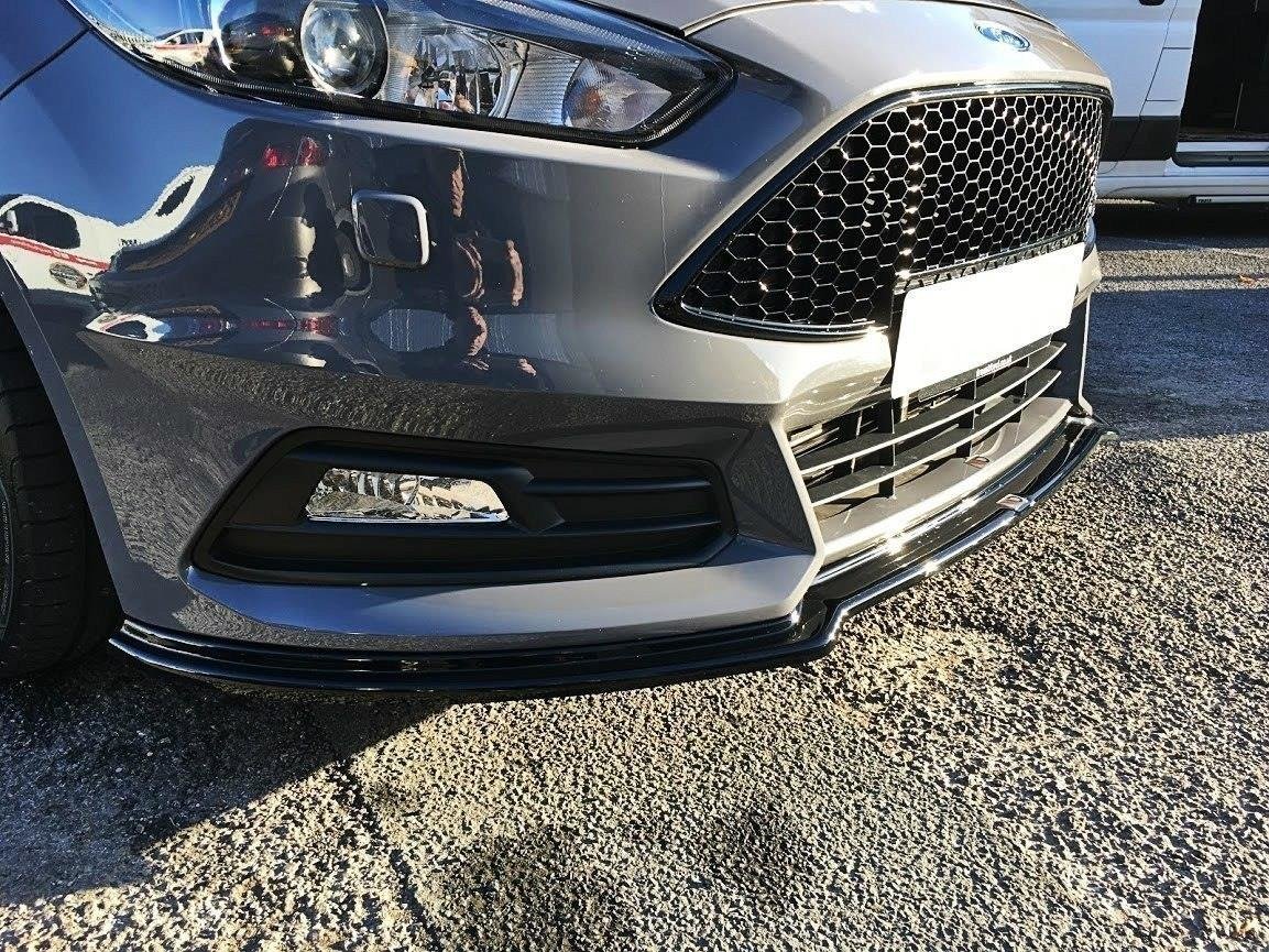 Front Ansatz V.3 für Ford Focus ST Mk3 FL schwarz Hochglanz