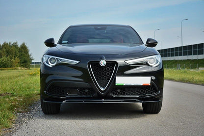 Front Ansatz V.2 für Alfa Romeo Stelvio schwarz matt