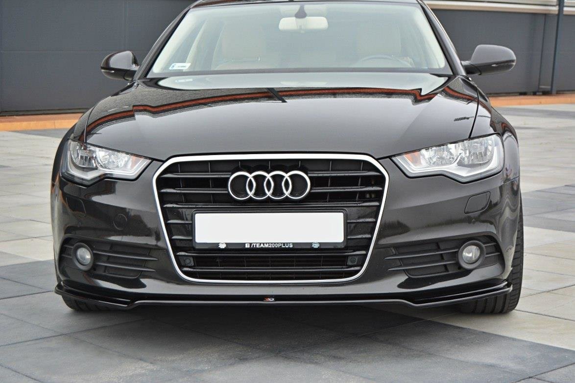 Front Ansatz für Audi A6 C7 schwarz matt