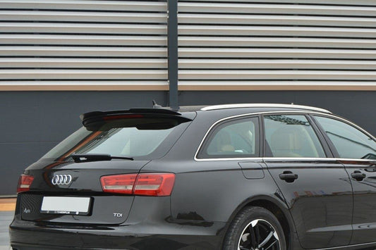 Spoiler CAP für Audi A6 C7 Avant schwarz Hochglanz