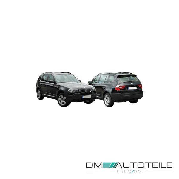 Stoßstange hinten grundiert passt für BMW X3 (E83) 06-10 Facelift LCI ohne PDC