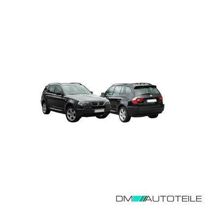 Stoßstange hinten Rechts rauh schwarz passt für BMW X3 (E83) Facelift LCI 06-10