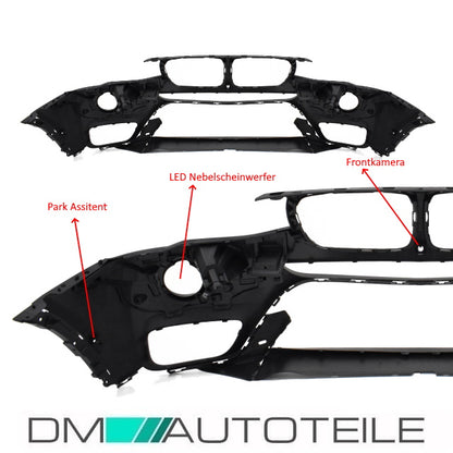 Stoßstange vorne SRA +Parkassist + 360° +LED NSW passt für BMW X3 F25 LCI 2014>