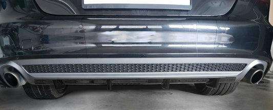 Diffusor Heck Ansatz für Audi A7 S-Line C7 schwarz matt