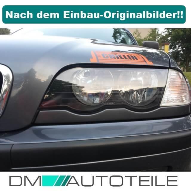 Set Scheinwerferglas Scheinwerfer Glas +SIKA für BMW E46 Limousine Touring 98-01