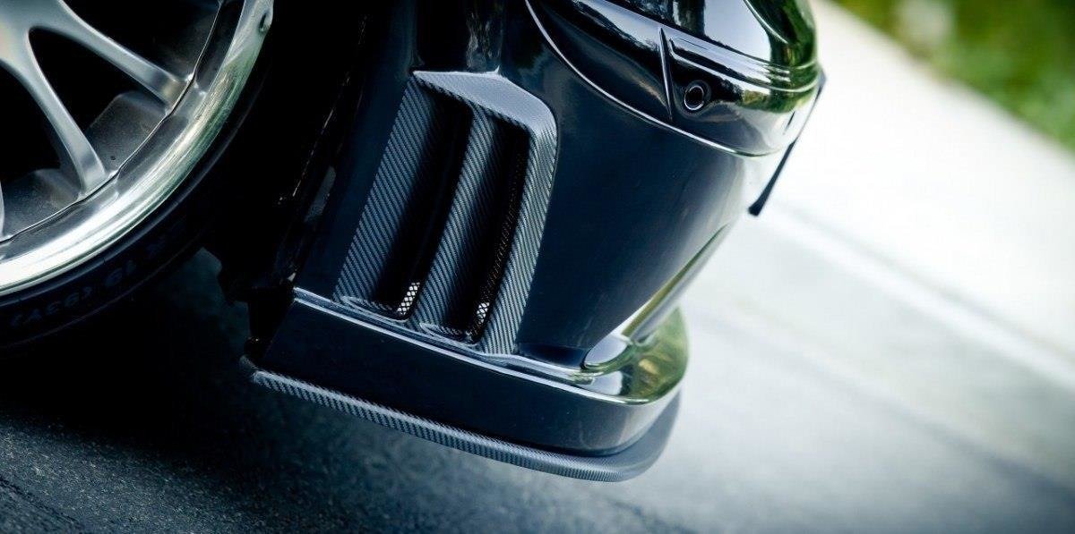 Front Ansatz für MERCEDES CLK W209 BLACK (SL BLACK SERIES LOOK) Carbon Look