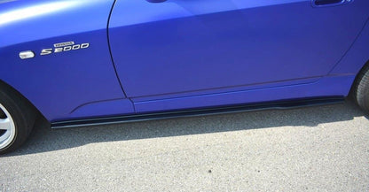 Seitenschweller Ansatz für HONDA S2000 schwarz Hochglanz